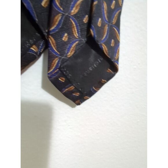 Jz Richards Nordstrom Tie Abstract Multicolor Black Purple Brown 100% Silk - Picture 6 of 7